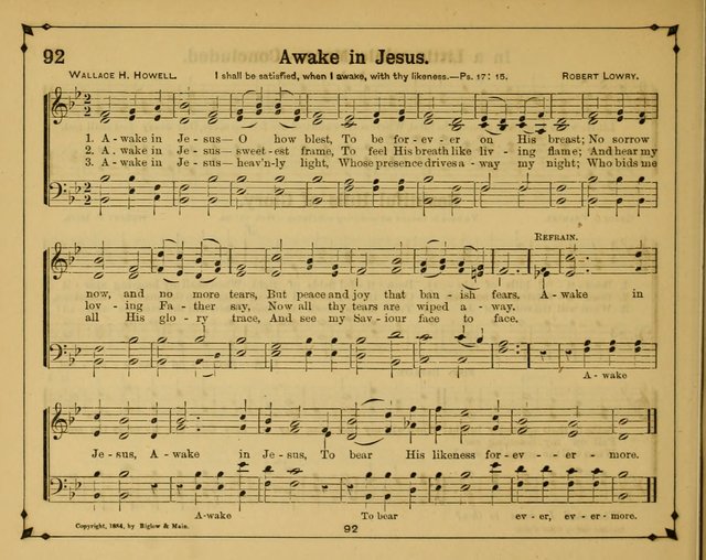 Joyful Lays: a new collection of songs, prepared and adapted for the Sunday School page 97
