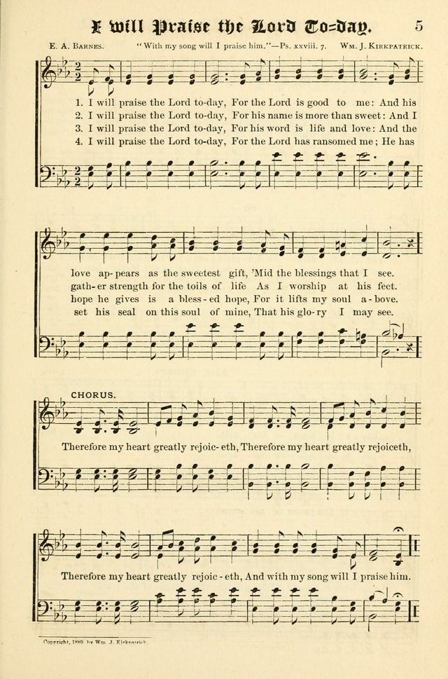 Joyful Sound: a collection of new hymns and music with familiar selections page 5
