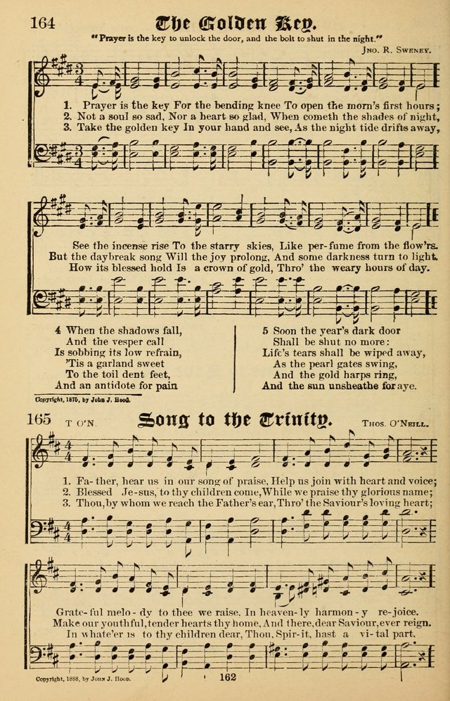 Junior Songs: a collection of sacred hymns and songs; for use in meetings of junior societies, Sunday Schools, etc. page 160