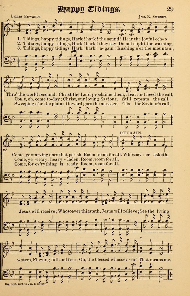 Junior Songs: a collection of sacred hymns and songs; for use in meetings of junior societies, Sunday Schools, etc. page 27