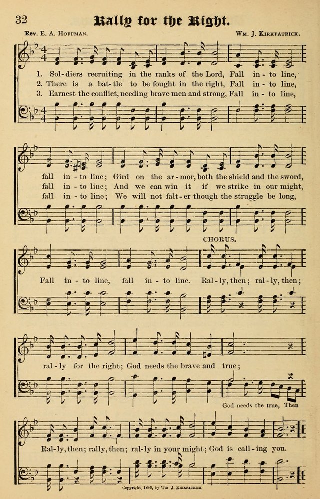 Junior Songs: a collection of sacred hymns and songs; for use in meetings of junior societies, Sunday Schools, etc. page 30