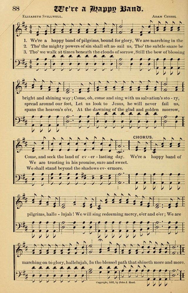 Junior Songs: a collection of sacred hymns and songs; for use in meetings of junior societies, Sunday Schools, etc. page 88