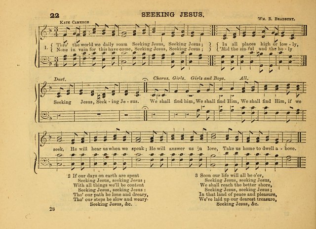 The Jewel: a selection of hymns and tunes for the Sabbath school, designed as a supplement to "The Gem" page 28