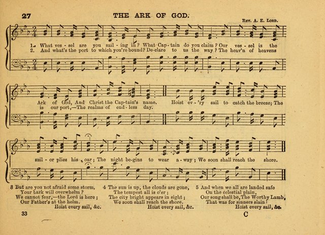 The Jewel: a selection of hymns and tunes for the Sabbath school, designed as a supplement to "The Gem" page 33