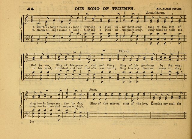 The Jewel: a selection of hymns and tunes for the Sabbath school, designed as a supplement to "The Gem" page 50