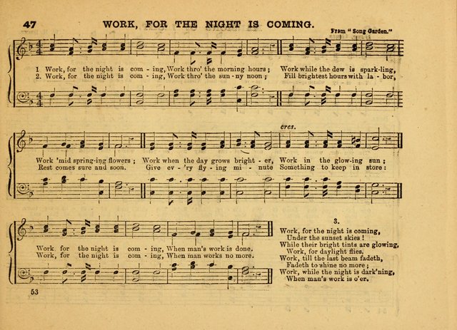 The Jewel: a selection of hymns and tunes for the Sabbath school, designed as a supplement to "The Gem" page 53
