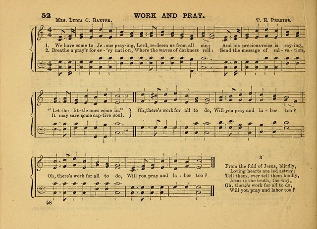 The Jewel: a selection of hymns and tunes for the Sabbath school, designed as a supplement to "The Gem" page 58