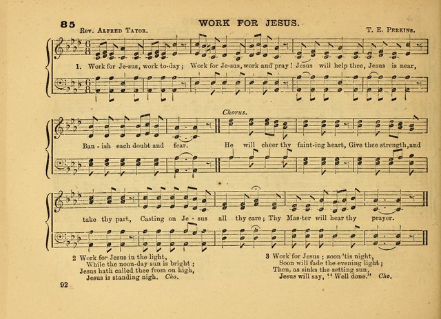 The Jewel: a selection of hymns and tunes for the Sabbath school, designed as a supplement to "The Gem" page 92