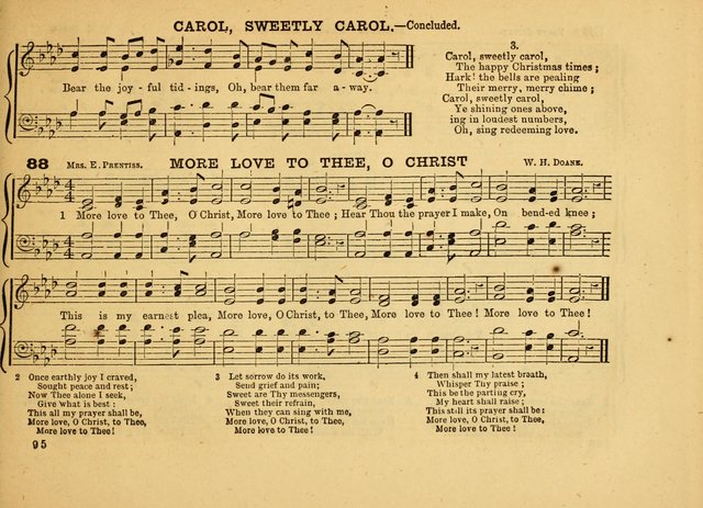 The Jewel: a selection of hymns and tunes for the Sabbath school, designed as a supplement to "The Gem" page 95