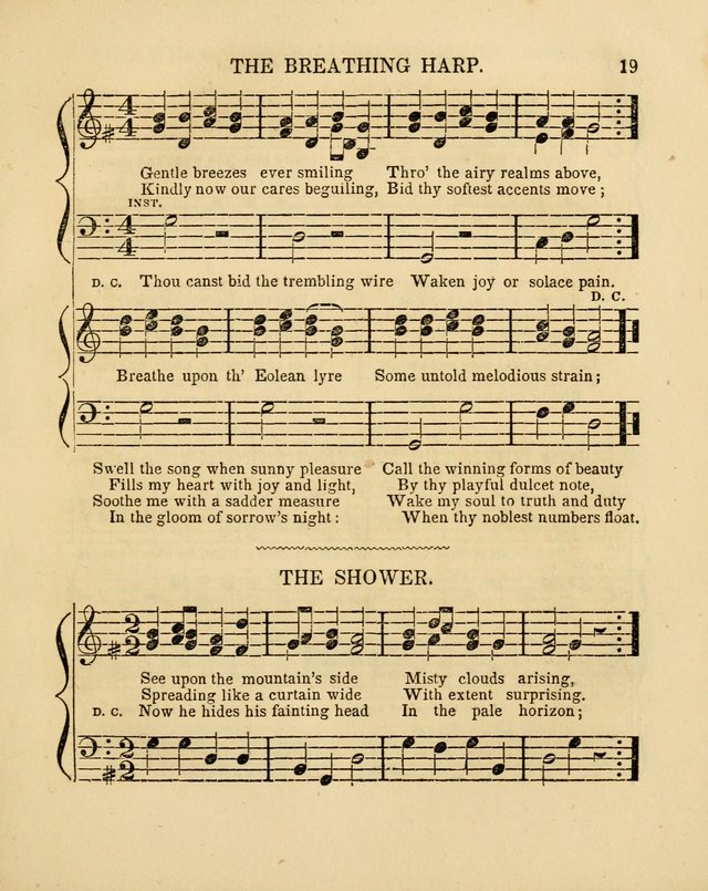 Juvenile Songs: religious, moral and sentimental, with brief exercises, adapted to the purposes of primary instruction page 19