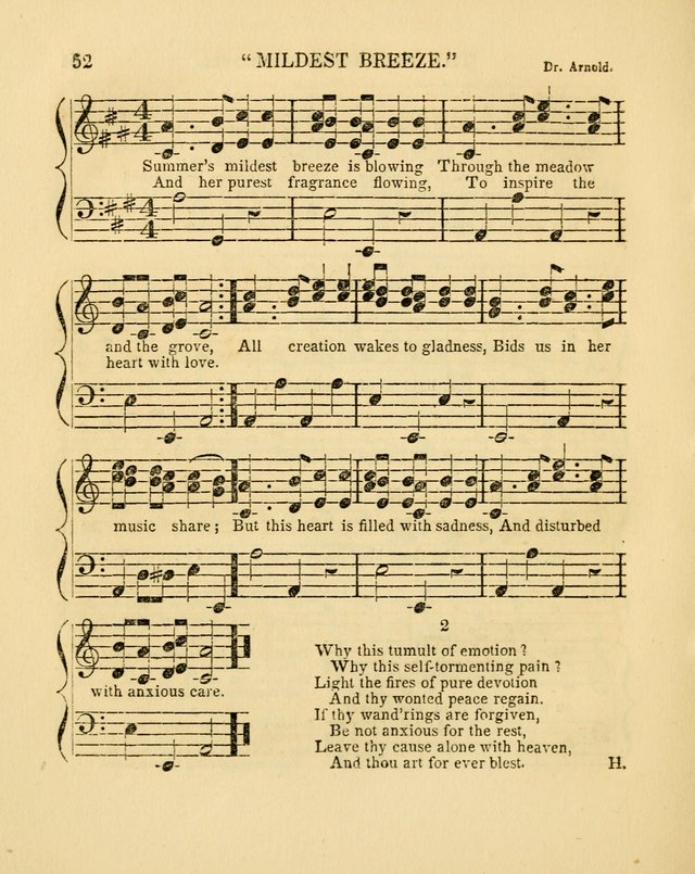 Juvenile Songs: religious, moral and sentimental, with brief exercises, adapted to the purposes of primary instruction page 52