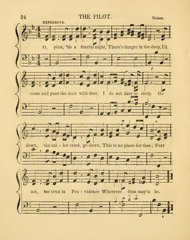 Juvenile Songs: religious, moral and sentimental, with brief exercises, adapted to the purposes of primary instruction page 54