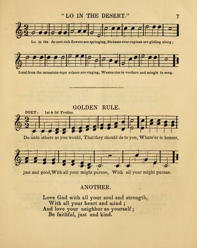 Juvenile Songs: religious, moral and sentimental, with brief exercises, adapted to the purposes of primary instruction page 7