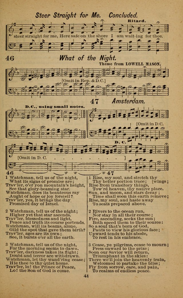 Joy to the World: or, sacred songs for gospel meetings page 41