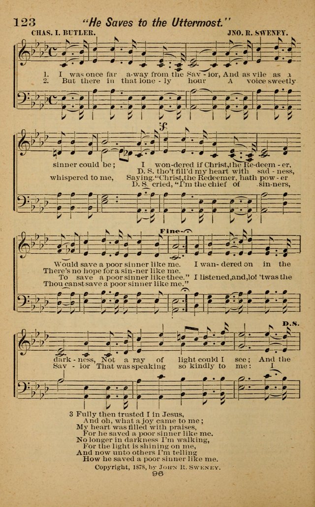 Joy to the World: or, sacred songs for gospel meetings page 96