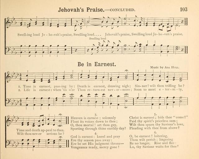 Jewels of Praise: a collection of choice original hymns and tunes suitable for Sunday-Schools, Bible Classes and the Home Circle page 103