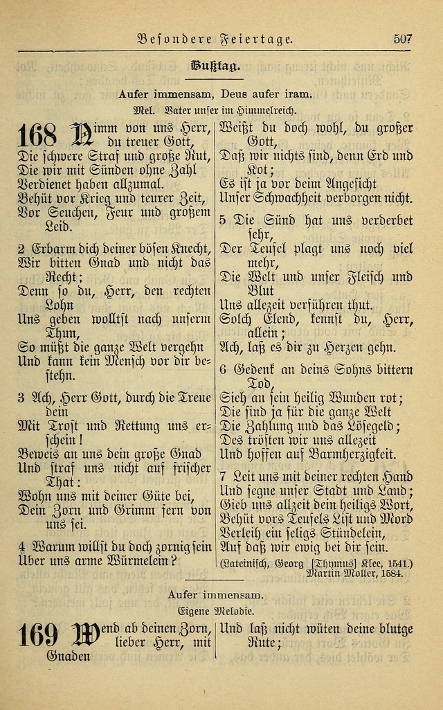 Kirchenbuch für Evangelisch-Lutherische Gemeinden page 507