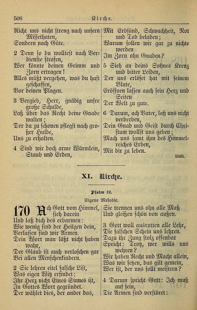 Kirchenbuch für Evangelisch-Lutherische Gemeinden page 508