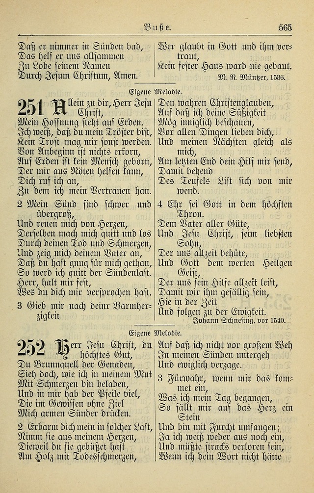 Kirchenbuch für Evangelisch-Lutherische Gemeinden page 565