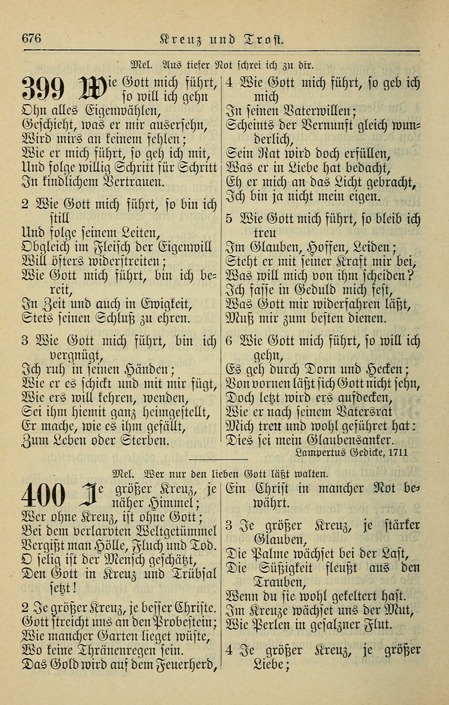 Kirchenbuch für Evangelisch-Lutherische Gemeinden page 676