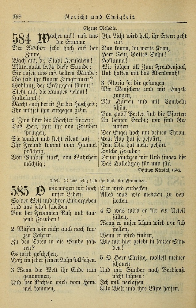 Kirchenbuch für Evangelisch-Lutherische Gemeinden page 798