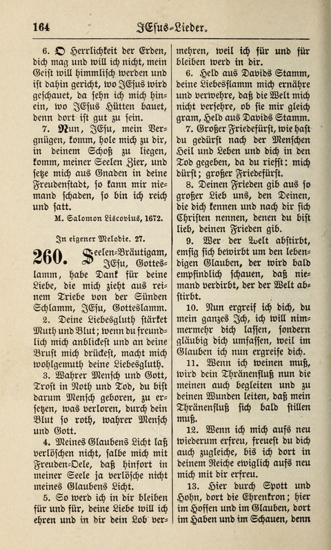 Kirchen-Gesangbuch: für Evangelisch-Lutherische Gemeinden ungeänderter Aubsburgischer Confession page 164