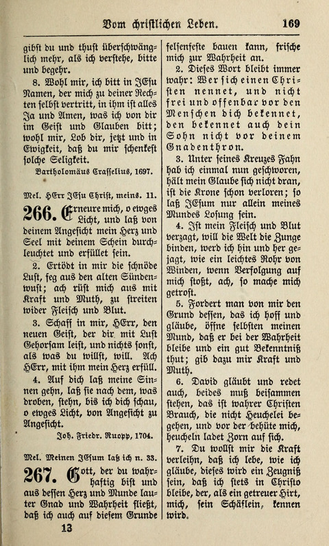 Kirchen-Gesangbuch: für Evangelisch-Lutherische Gemeinden ungeänderter Aubsburgischer Confession page 169