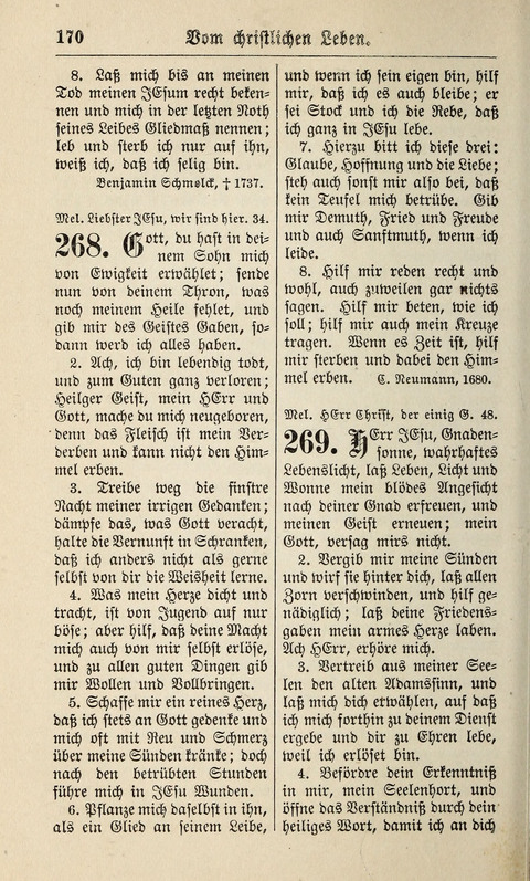 Kirchen-Gesangbuch: für Evangelisch-Lutherische Gemeinden ungeänderter Aubsburgischer Confession page 170