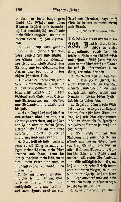 Kirchen-Gesangbuch: für Evangelisch-Lutherische Gemeinden ungeänderter Aubsburgischer Confession page 188
