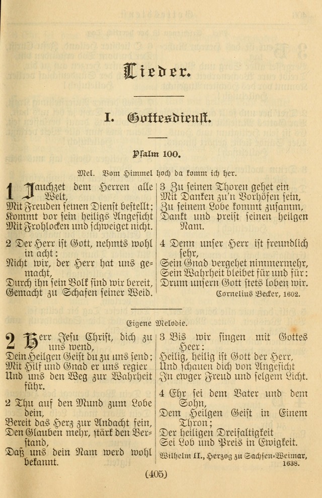 Kirchenbuch für Evangelisch-Lutherische Gemeinden page 405