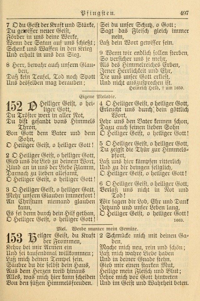 Kirchenbuch für Evangelisch-Lutherische Gemeinden page 497