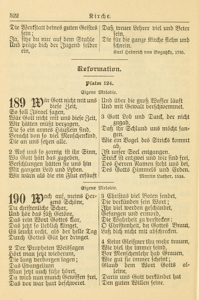 Kirchenbuch für Evangelisch-Lutherische Gemeinden page 522