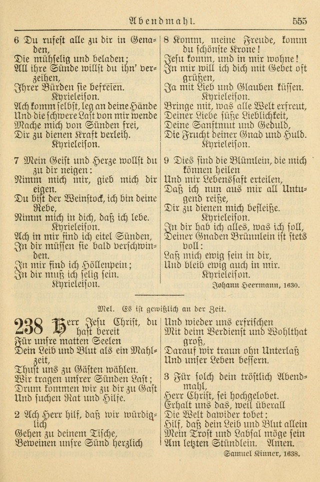 Kirchenbuch für Evangelisch-Lutherische Gemeinden page 555