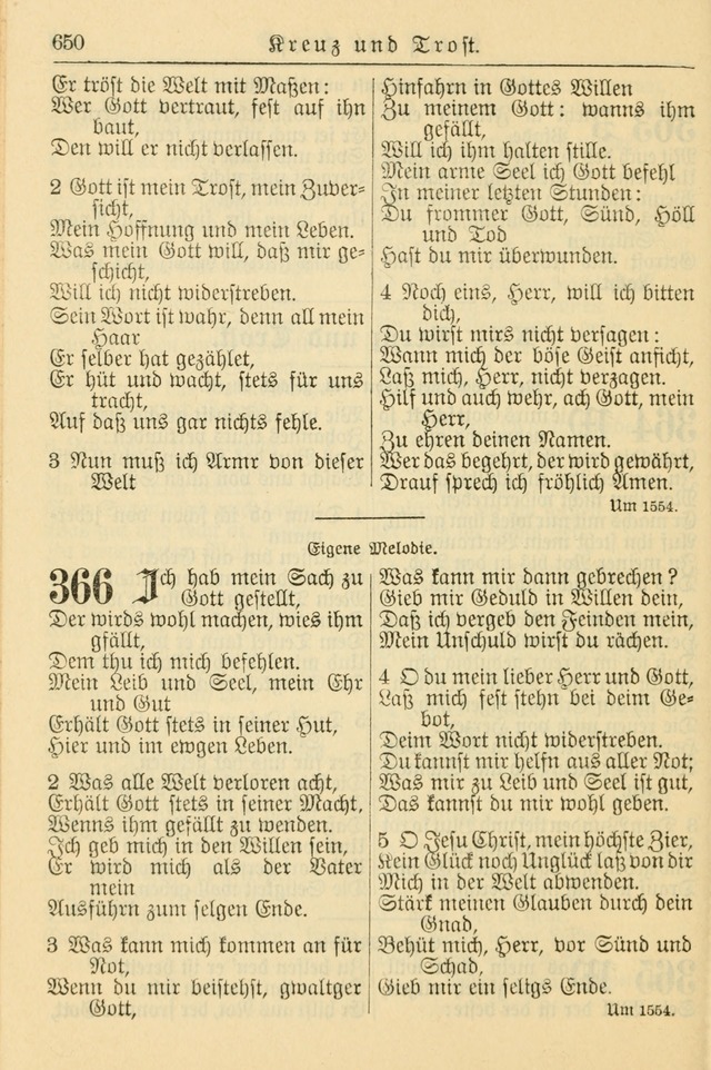 Kirchenbuch für Evangelisch-Lutherische Gemeinden page 650