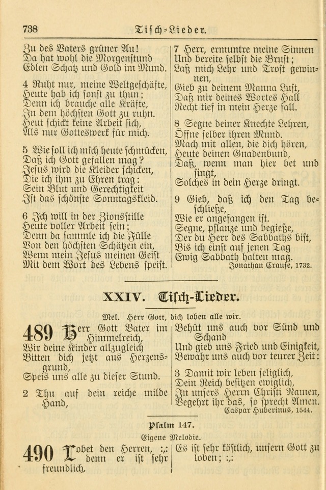 Kirchenbuch für Evangelisch-Lutherische Gemeinden page 738