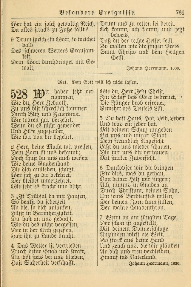 Kirchenbuch für Evangelisch-Lutherische Gemeinden page 761