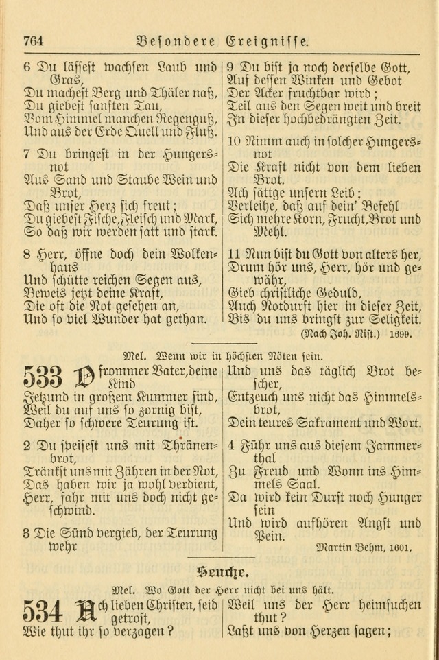 Kirchenbuch für Evangelisch-Lutherische Gemeinden page 764
