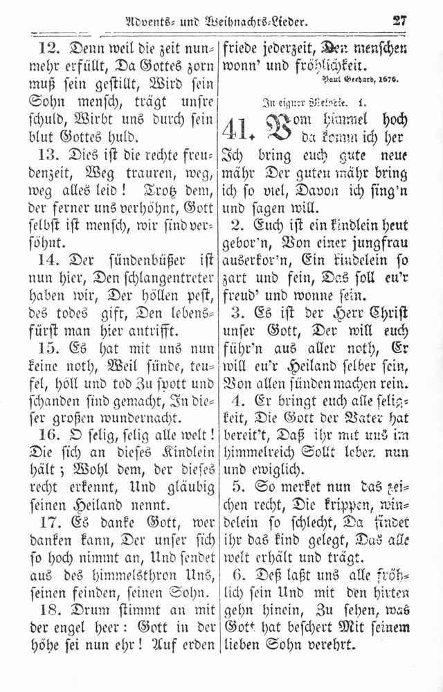 Kirchen-Gesangbuch: für Evangelisch-Lutherische Gemeinden page 27