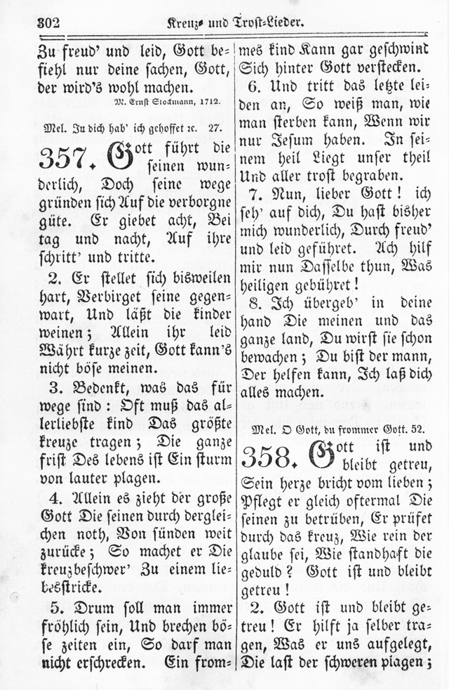 Kirchen-Gesangbuch: für Evangelisch-Lutherische Gemeinden page 302