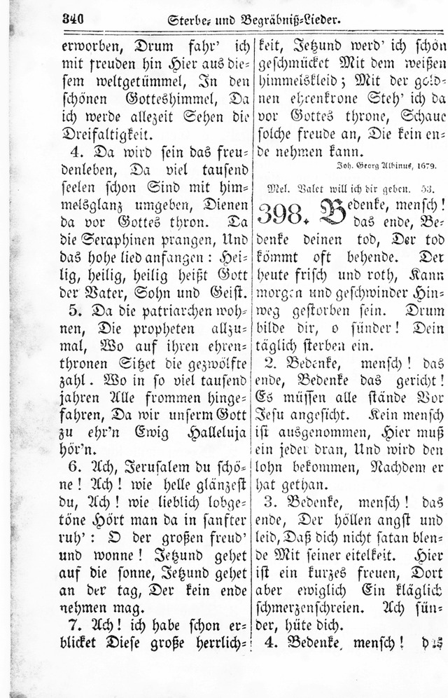 Kirchen-Gesangbuch: für Evangelisch-Lutherische Gemeinden page 340