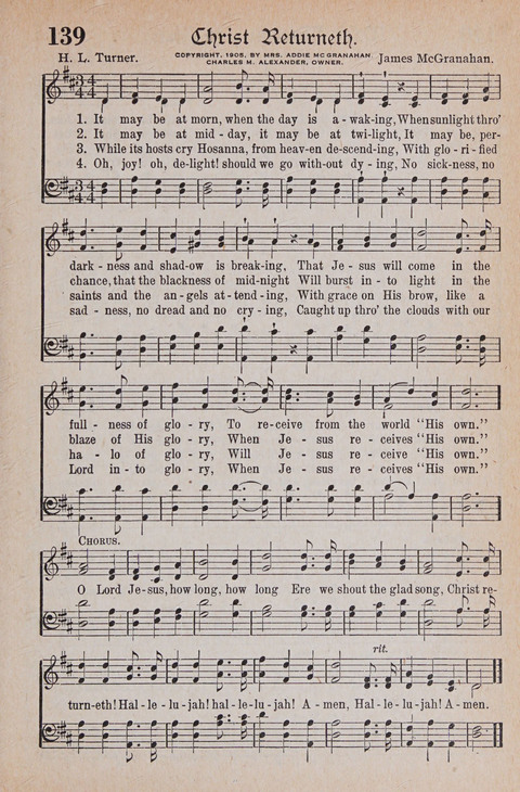 Kingdom Songs: the choicest hymns and gospel songs for all the earth, for general us in church services, Sunday schools, and young people meetings page 144