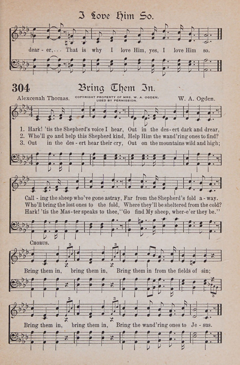 Kingdom Songs: the choicest hymns and gospel songs for all the earth, for general us in church services, Sunday schools, and young people meetings page 284