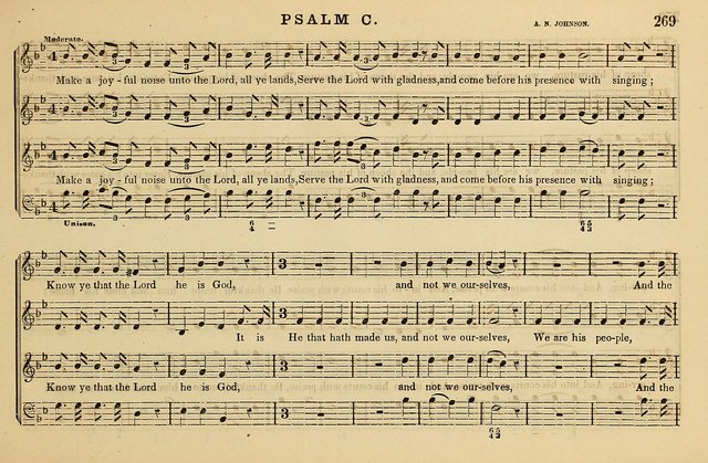 The Key-Stone Collection of Church Music: a complete collection of hymn tunes, anthems, psalms, chants, & c. to which is added the physiological system for training choirs and teaching singing schools page 269