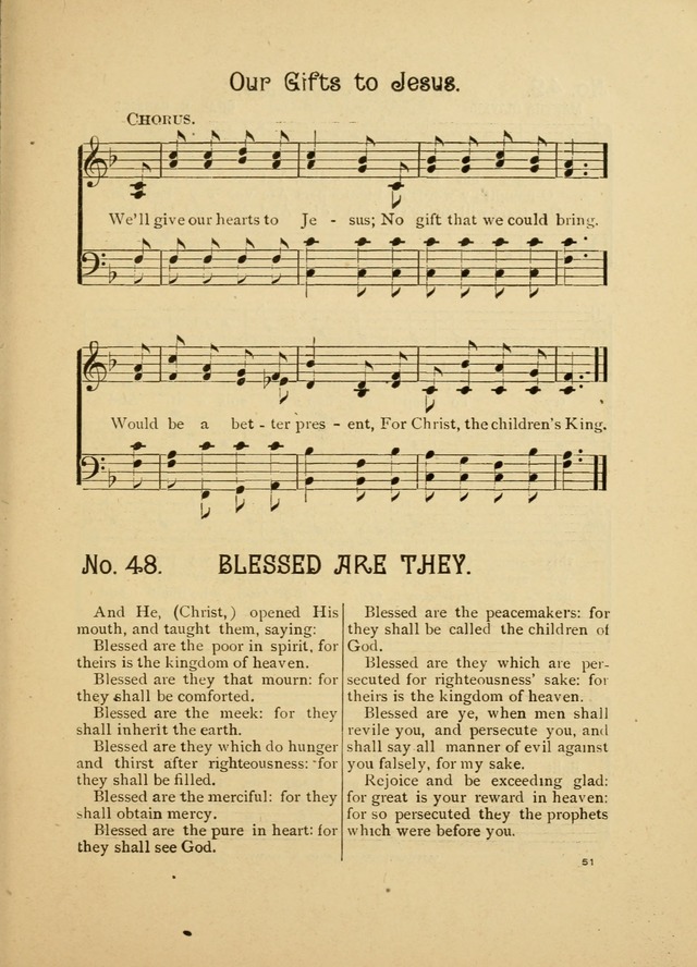 Little Branches No. 2: a collection of songs prepared especially for the primary and infant deparments of the sunday school page 51