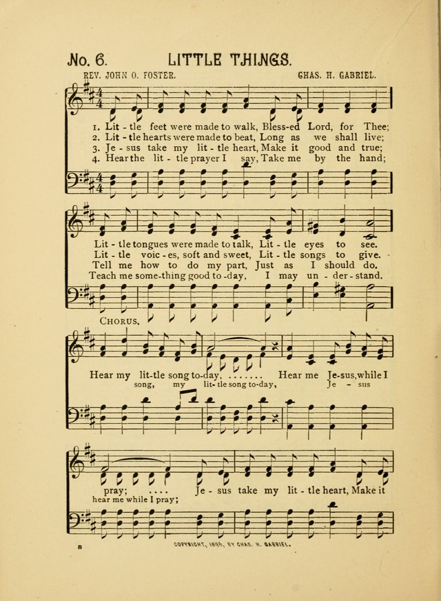 Little Branches No. 2: a collection of songs prepared especially for the primary and infant deparments of the sunday school page 8