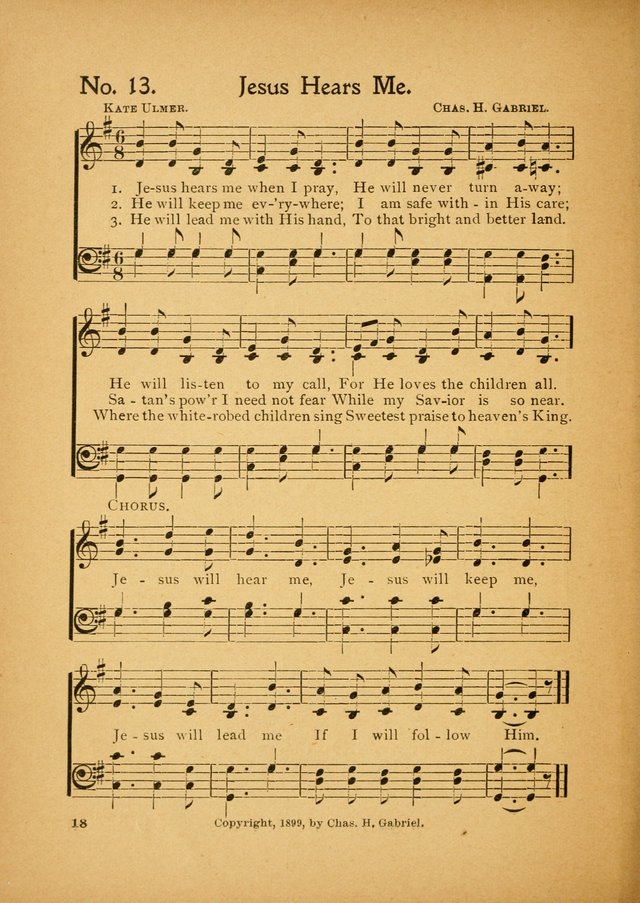 Little Branches No. 3: a collection of songs prepared especially for the primary and infant departments of the sunday school page 18