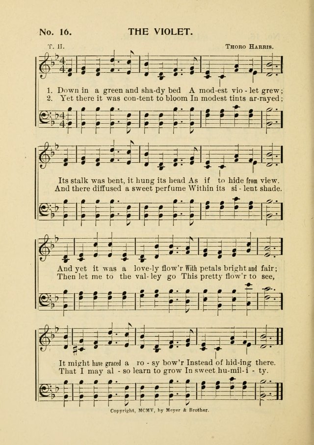 Little Branches No. 4: a collection of songs prepared especially for the primary and infant departments of the Sunday school page 18