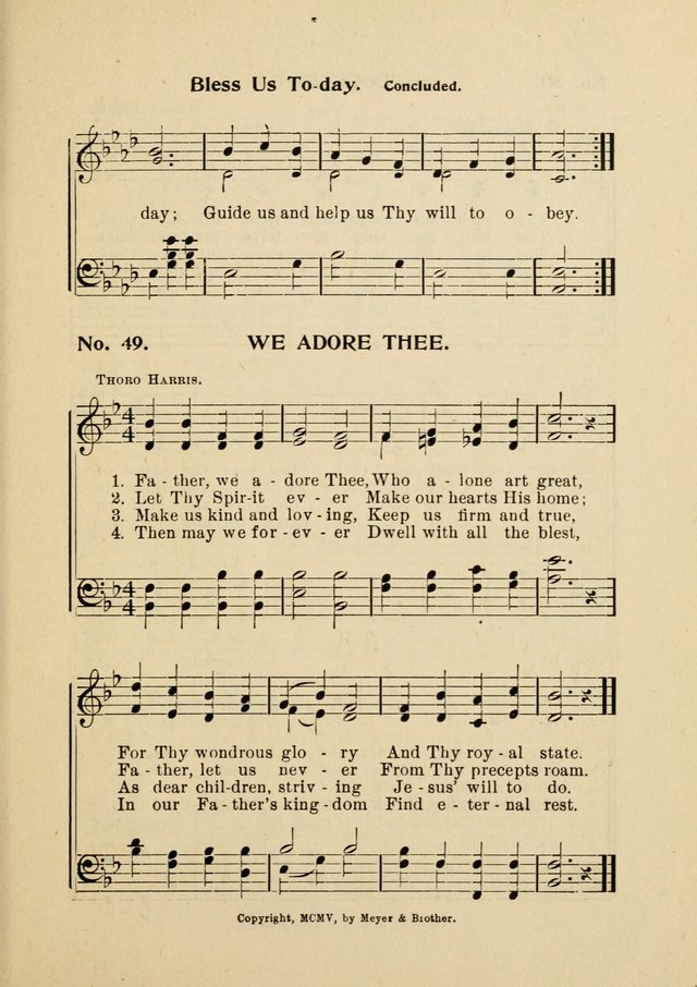 Little Branches No. 4: a collection of songs prepared especially for the primary and infant departments of the Sunday school page 71
