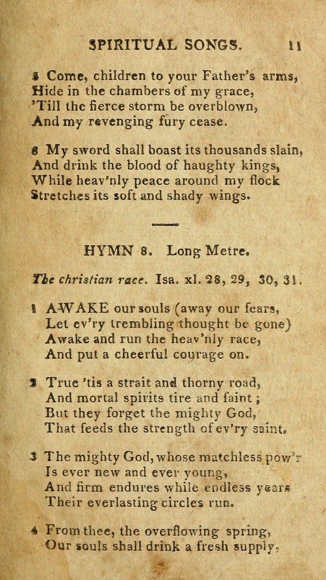 The Lexington Collection: being a selection of hymns, and spiritual songs, from the best authors (3rd. ed., corr.) page 11
