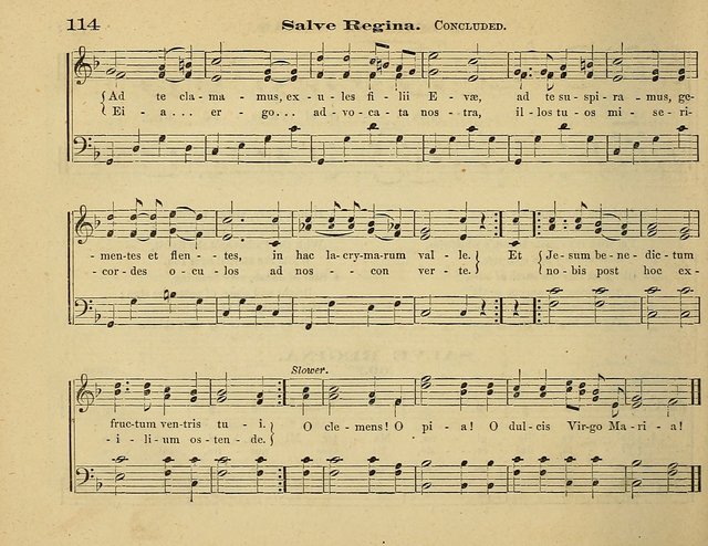 Laudis Corona: the new Sunday school hymn book, containing a collection of Catholic hymns, arranged for the principal seasons and festivals of the year page 114